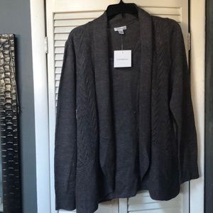 CROFT&BORROW - GREY CARDIGAN, L - NWT